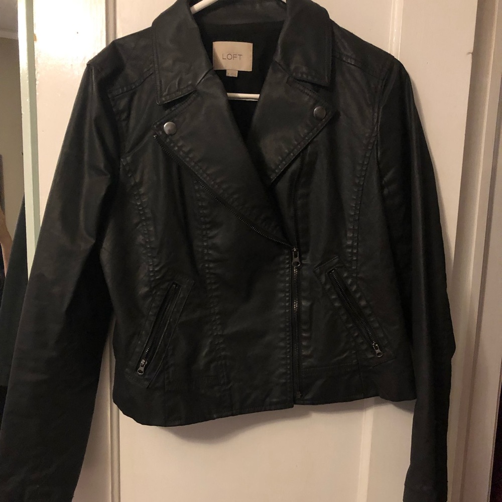 NWOT LOFT Moto faux jacket Medium